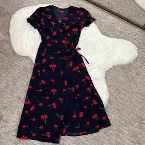 Cherry print dress